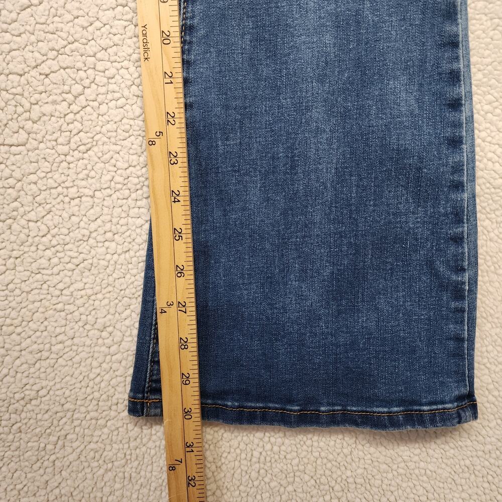 Kaya Womens Flare Jeans Size S 26x30 Blue Medium Wash Distressed Stretch Boho - Picture 9 of 11